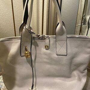 Alexander McQueen cream bag